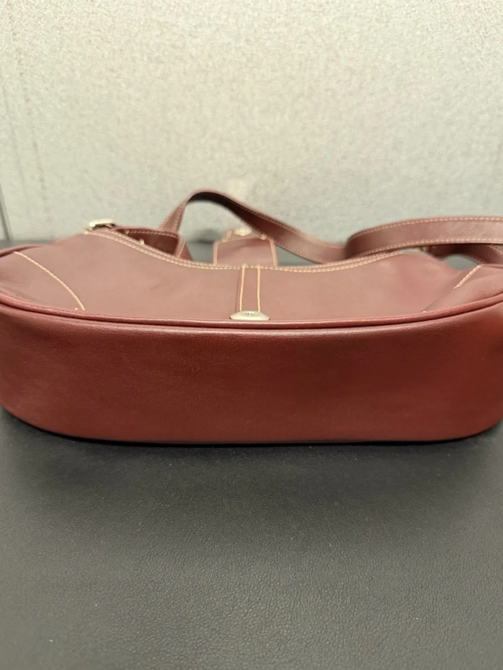 Coach Soho Buckle Shoulder Bag Red Brown Leather Y2K F1048-7540 - Picture 10 of 13